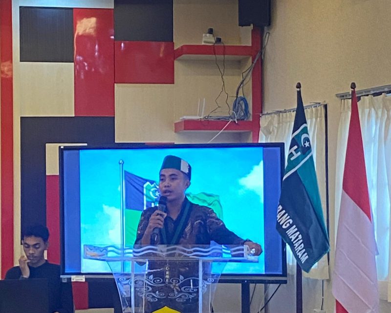 Foto: Ketua Umum HMI Cabang Mataram Ahmad Nasri