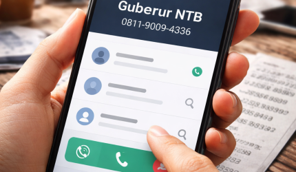 Foto: Ilustrasi tampilan kontak pejabat publik pada layar ponsel. Penyebaran nomor telepon kepala daerah memicu perdebatan soal batas keterbukaan informasi dan perlindungan data pribadi dalam pelayanan publik. (Ilustrasi/AI)