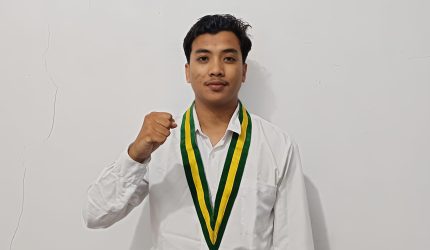Kurniawan, Formatur Ketua Umum SEMMI Kota Mataram terpilih Periode 2026–2027 dalam Muscab I di Sunmon Coffee, Mataram, Jumat (5/6/2026). (Foto: Dok. SEMMI Kota Mataram)