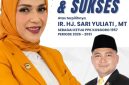 Ketua DPD Partai Golkar Kabupaten Dompu, Efan Limantika (kanan), menyampaikan ucapan selamat kepada Ir. Hj. Sari Yuliati, MT (kiri), yang terpilih sebagai Ketua PPK Kosgoro 1957 periode 2026–2031. (Foto: Istimewa)