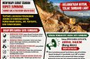 Pamflet resmi pernyataan sikap DPC GARDA SATU Kabupaten Sumbawa dan DPW GARDA SATU NTB menyikapi Surat Edaran Bupati Sumbawa terkait larangan menanam jagung di kawasan hutan dan desakan penertiban tambang liar, Jumat (12/6/2026). (Foto: Dok. GARDA SATU)