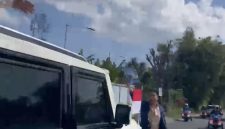 Maulana Ketua Dewan Perwakilan Mahasiswa (DPM) Universitas Mataram, Menghadang Mobil Presiden Prabowo Subianto Menuju Tempat Peresmian Bendungan Meninting Lombok Barat NTB 10/07/2026