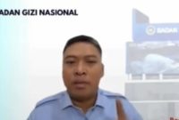Foto: Kepala Badan Gizi Nasional, Sudaryono, saat pengarahan nasional secara daring