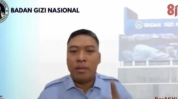 Foto: Kepala Badan Gizi Nasional, Sudaryono, saat pengarahan nasional secara daring