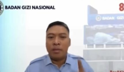 Foto: Kepala Badan Gizi Nasional, Sudaryono, saat pengarahan nasional secara daring