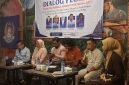 Foto: Arif Kurniadin Ketua Umum Gabungan Kawula Muda Bima Dompu (GAKADA BIDOM) Pulau Lombok saat memberikan sambutan di acara dialog publik bertajuk 