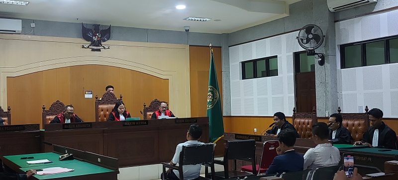 Foto: Suasana sidang pembacaan putusan terdakwa dugaan kasus gratifikasi DPRD NTB, Hamdan Kasim, di Pengadilan Tipikor Mataram, Rabu 5/8/2026.(JD09)