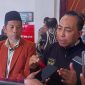 Foto: Anggota Komisi V DPR RI, Mori Hanafi memberikan keterangan kepada awak media mengenai penundaan target penyelesaian pembangunan Gedung DPRD NTB di Hotel Golden Palace, Mataram, Rabu,12/8/2026.(JD09)
