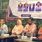 Foto: Direktur RSUD Provinsi NTB dr. Asrul Sani (kiri) bersama Anggota Komisi V DPRD NTB Nadirah, Akademisi UNBIM Alfisahrin, dan Relawan Kemanusiaan Kaharuddin Abbas saat menjadi pembicara dalam dialog publik yang digelar GAKADA BIDOM di Hangout Coffee, Senin, 3 Agustus 2026. Forum ini membahas isu dugaan ketidaksesuaian diagnosis medis pada pasien rujukan asal Bima dan Dompu.(JD09)