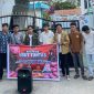 Foto: Aksi unjuk rasa KPK-PD NTB di depan gerbang Kejaksaan Tinggi NTB menuntut pengusutan dugaan penyimpangan dana revitalisasi sekolah di Kabupaten Bima.(JD09)
