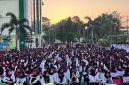 Foto: Ribuan mahasiswa baru mengikuti kegiatan Pengenalan Kehidupan Kampus bagi Mahasiswa Baru (PKKMB) Universitas Muhammadiyah Mataram (UMMAT) Tahun Akademik 2026/2027 di halaman kampus UMMAT, Mataram, Nusa Tenggara Barat, Senin 21/9/2026.(Dok.Istimewa)