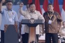 Foto : Presiden Prabowo Subianto Saat Menghadiri Peringatan Hari Buruh Internasional