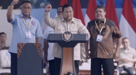 Foto : Presiden Prabowo Subianto Saat Menghadiri Peringatan Hari Buruh Internasional