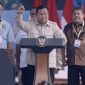 Foto : Presiden Prabowo Subianto Saat Menghadiri Peringatan Hari Buruh Internasional