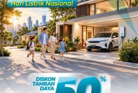 Foto : Dalam rangka HLN ke-81 RI, PLN kembali menghadirkan program diskom tambah daya listrik 50% bertajuk 
